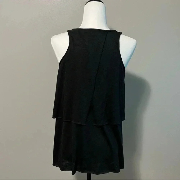 Lord & Taylor Black Layered Tank Top - Picture 7 of 9